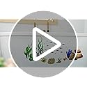 Zonon Under The Sea Wall Decals Coral Reef and Seaweed, Ocean Wall Decals Stickers, Undersea Decor Stickers, Underwater Sea Stickers for Nursery Living Room Office(Classic Style)