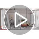 Room Divider for Wide Space Partitions, Curtain Rods No Drilling for Room Separation, 28-171inch(W) 4-10ft(H) Adjustable Heavy Duty Floor to Ceiling Tension Rod Room Dividers, Matte Black