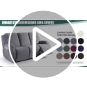 Ruaozz Recliner Sofa Covers Recliner Chair Covers Loveseat Recliner Slipcovers with Pockets Washable Furniture Protector with Elastic Bottom (2 Seater, Chocolate)