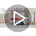 Lfsaaj Ivory Seashell Throw Pillows, Shell Shaped Throw Pillows, 13 Inch Soft Home Decorative Pillow Plush Cushion for Bed Couch Living Sofa Room Decor Accent Throw Pillow