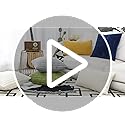 UGASA Velvet 12x20 Inch Lumbar Throw Pillow Cover, Both Sides Corduroy Striped, Soft Solid Decorative Rectangular Cushion Case for Couch/Bedroom/Car, 1 Piece, Cream