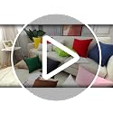 Thmyo 4-Pack 100% Cotton Comfortable Solid Decorative Throw Pillow Case Square Cushion Cover Pillowcase Sublimation Blank Pillow Covers DIY Throw Pillowcase for Couch Sofa Bed(18x18 inch/45x45cm,Red)