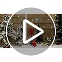 Hanaive 3 Pcs Mini Christmas Tree Topper Small Star Christmas Treetop Ornaments for Mini Tree Holiday Decorative Star for Xmas Home Decor(2.36 Inch,Glitter Red)