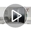 Estelar Textiler Black and Greyish White Blackout Curtains for Bedroom, Ombre Black out Curtains 84 Inch long for Living Room,Room Darkening Thermal Insulated Grommet Window Drapes,52x84 Inch,2 Panels