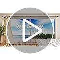 Black Curtain Rods for Windows 48-90Inch(4-7.5ft) Heavy Duty Wrap Around Blackout Curtain Rods,Adjustable Room Darkening Drapery Rod for Bedroom, Living Room, Sliding Door & Outdoor Patio
