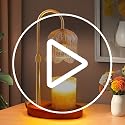 Candle Warmer Lamp with Timer: Adjustable Dimmable Height Adjustable Warming - Flower Shape W – lifestyle view