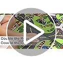 Upgrade Ultra Non Slip Kids Car Rug, Kids Road Playmat Rug for Toy Cars, Educational Town City Map Washable Carpet for Boy Playroom Bedroom, Safer Car Track Play Mat for Children Baby Toddler, 60"x36"