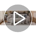 Boho Striped Throw Pillow Covers 18x18 Inch Set of 2 Farmhouse Square Decorative Pillow Covers Chenille Tufted Accent Neutral Pillowcase Blue Cushion Cover for Living Room Couch Sofa Bed
