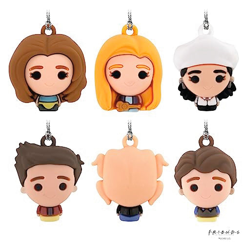 Hallmark Friends Mini Christmas Ornaments, Shatterproof, Set of 6