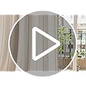 Deeprove White Boho Curtains 84 Inches Long for Bedroom Living Room, Cream Chic Linen Cotton Embroidered Semi Blackout Bohemian Farmhouse Window Treatment Drape Vintage Tassels, 1 Panel W52 x L84
