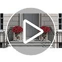 YXZZWL 8 Bundles Artificial Impatiens for Outdoor Spring Summer Decor, No Fade Silk Fake Flowers, UV-Resistant Faux Plants for Garden Porch Home Farmhouse Decoration (Red)