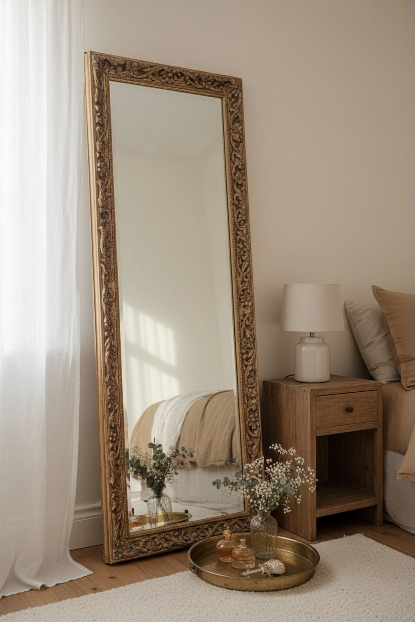 How to Choose an Antique Dressing Mirror Full Length for a Small Bedroom