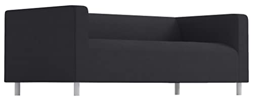 The Klippan Loveseat Cover Replacement is Custom Made Compatible for IKEA Klippan Loveseat Slipcover, A Sofa Cover Replacement. Cover Only! (Flax Black)