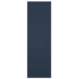 18"W x 38"H True Fit PVC Two Panel Chevron Modern Style Fixed Mount Shutters, Starless Night Blue (Per Pair - Hardware Not Included)