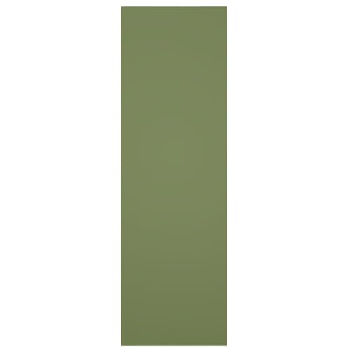 15"W x 44"H True Fit PVC Two Panel Chevron Modern Style Fixed Mount Shutters, Moss Green (Per Pair - Hardware Not Included)