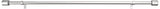 Amazon Basics Adjustable 1-Inch Heavy Duty Curtain Rod for Windows, Cap Finials, 72" to 144", Nickel