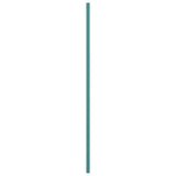 Ekena Millwork 15"W x 28"H True Fit PVC Farmhouse/Flat Panel Combination Fixed Mount Shutters, Pure Turquoise (Per Pair - Hardware Not Included)