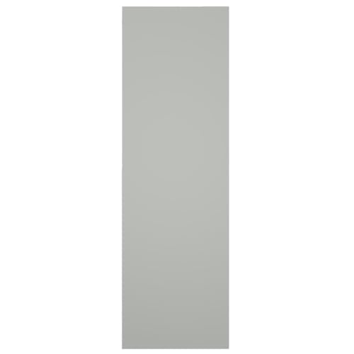 18"W x 39"H True Fit PVC Two Panel Chevron Modern Style Fixed Mount Shutters, Hailstorm Gray (Per Pair - Hardware Not Included)