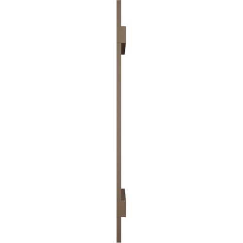 12 in. W x 34 in. H Builders Edge, TailorMade Three Board Spaced (2 Batten), Board-n-Batten Shutters, Includes Matching Installation Spikes (Per Pair), 385 - French Roast