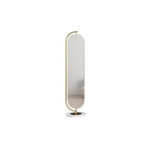 FKEE55UED Floor Luxury Floor-Standing Bedroom Mirror Rotating with Storage Full-Length Dressing Mirror