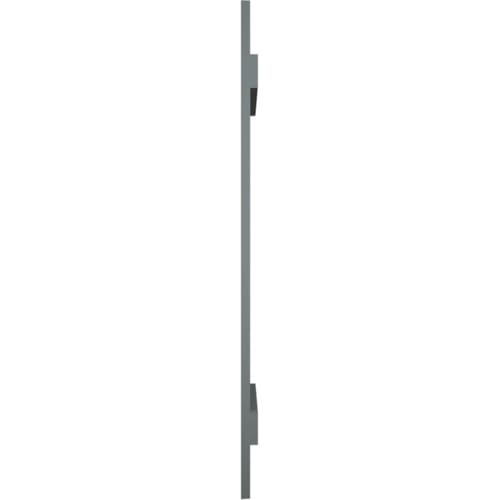 14"W x 40"H Lifetime Vinyl, TailorMade Four Board Joined (2 Batten), Board-n-Batten Shutters, w/Shutter-Loks (Per Pair), Storm Cloud