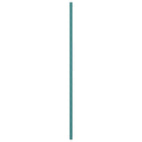 18"W x 51"H True Fit PVC Two Panel Chevron Modern Style Fixed Mount Shutters, Pure Turquoise (Per Pair - Hardware Not Included)