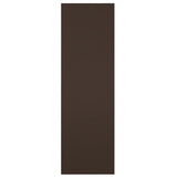 15"W x 49"H True Fit PVC Two Panel Chevron Modern Style Fixed Mount Shutters, Raisin Brown (Per Pair - Hardware Not Included)