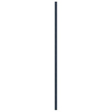 18"W x 49"H True Fit PVC Two Panel Chevron Modern Style Fixed Mount Shutters, Starless Night Blue (Per Pair - Hardware Not Included)