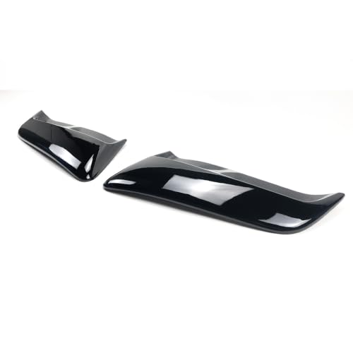 2PCS Fit for Ford Mustang 2015-2023 Car Side Vents Rear Outlet Scoop Trim Door Exterior Rear Window Shutter Louver Cover(Glossy Black)