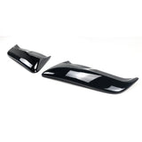 2PCS Fit for Ford Mustang 2015-2023 Car Side Vents Rear Outlet Scoop Trim Door Exterior Rear Window Shutter Louver Cover(Glossy Black)