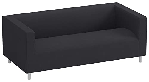 The Klippan Loveseat Cover Replacement is Custom Made Compatible for IKEA Klippan Loveseat Slipcover, A Sofa Cover Replacement. Cover Only! (Flax Black)