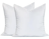 MoonRest® Synthetic Down Alternative 12x12 Square Pillow Insert Form, for Decorative Throw Pillow, Sofa, Cushions, Body and Bed - Pack of 2- Size 12“X 12”