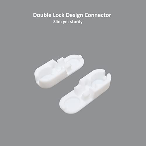 Curtain Chain Connector, 20 Pack, Repair for Roller Blinds Shades Beaded Chains Cords Strings - White