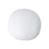 32 Inch Round Diameter Down Alternative Decorative Pillow Insert, Cotton Cover, White