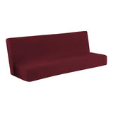 Folding Sofa Cover Solid Color Futon Slipcover Polyester Elastic Fabric All Inclusive Cover Sofa Cover