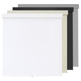100% Blackout Roller Shades Cordless Blinds for Indoor Windows,Free-Stop Window Shades Pull Down,Thermal Insulated Fabric UV Protection,Blackout Window Guard Blinds for Home,Office,White,34" W x 72" H