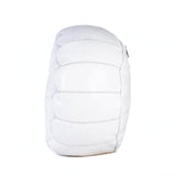 Handmade Moroccan Embroidered Leather Pouf | Delivered Unstuffed | Ottoman, Footstool, Footrest, Hassock, Floor Cushion | Matching Thread (White)