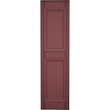 Mid America P21251078 Custom Two Equal, Raised Panel Shutter (Per Pair), 12"W x 51"H, Wineberry