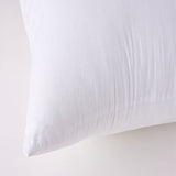 Throw Pillow Inserts, 20x20 Inch Decorative for Sofa, Bed and Chair, Cotton Cover, Set of 2, White
