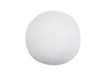 Set of 2, 95% Feather 5% Down 18 Inch Round Decorative Pillow Insert, Cotton Cover, White, Set of 2
