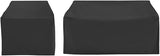 Crosley Furniture Patio Furniture Covers, Waterproof 2-Piece Cover Set for Outdoor Chair and Loveseat, Black