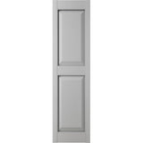 Ekena Millwork Lifetime Vinyl LP2S12X04300PG Standard Two Equal Panel Vinyls, Raised Panel Vinyl Shutters, w/Installation Shutter-Lok's & Matching Screws (Per Pair), 12"W x 43"H, Paintable