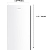 12PCS White PVC Vertical Blind Replacement Slats with 12pcs 3CM Repair Tabs | Vertical Blinds Vanes for Sliding Glass Patio Door Windows, (3.5 ×82.5 Inch) Pre-Punched Hanging Hole Window Blind