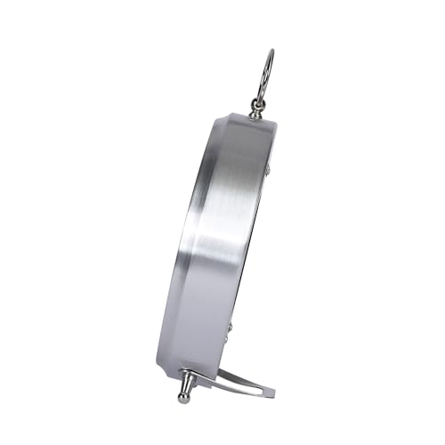 SEIKO QXG155SLH Aluminum Silver Case Table Clock, Silver 9 x 7 Inches
