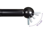 Ivilon Bay Window Curtain Rod Corner Connector - for Rods of 5/8 to 1-1/8 Inch - Warm Gold