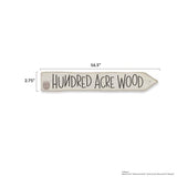 Disney Winnie the Pooh Hundred Acre Wood Arrow Wall Decor - Fun Hundred Acre Wood Sign for Kids' Bedroom or Nursery