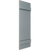 14"W x 37"H Mid-America Vinyl, TailorMade Four Board Joined (2 Batten), Board-n-Batten Shutters, w/Installation Shutter-Lok's (Per Pair), 419 - Storm Cloud