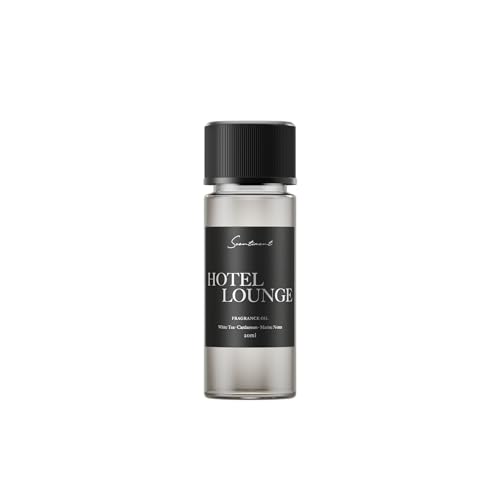 Scentiment Hotel Lounge Diffuser Oil - Premium Hotel Scent with Notes of White Tea, Cardamom & Marine Notes Home Scent, Hotel Fragrance Oil Diffuser Refill - 0.68 fl oz (20 mL)