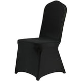 VidaFete 100PCS Black Chair Cover, Polyester Spandex Dining Chair Cover Stretchable Chair Slipcovers for Dining Room, Kitchen, Wedding, Banquet, Fits Most Seat Shapes