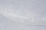 32 Inch Round Diameter Down Alternative Decorative Pillow Insert, Cotton Cover, White